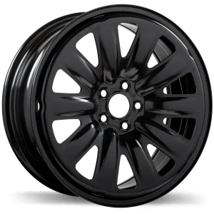 Fast Wheels – Steel – Black – 17″x7″ 55mm – All weather Wheels – K132001